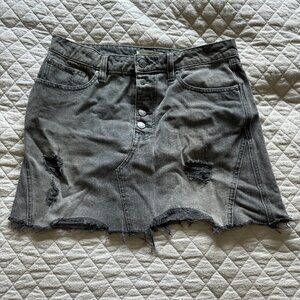 Free People Denim mini-skirt